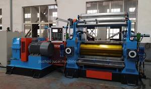 2 الأسطوانة الطبيعية آلة رخيصة المطاط والبلاستيك اثنين لفة خلاط - Product Image 3