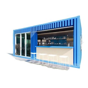 Casa Contenedor Modificada de Diseño Industrial Rectangular para Tienda con Barra y Área de Asientos - Product Image 5