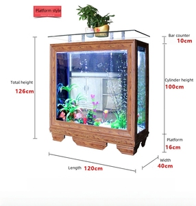 Personnalisé 6ft 300 Gallon Ultra-Clear Low Iron Glass Grand Reef Aquarium <span class=keywords><strong>Fish</strong></span> <span class=keywords><strong>Tank</strong></span> 750mm/30 Inches Profondeur pour le salon - Product Image 6