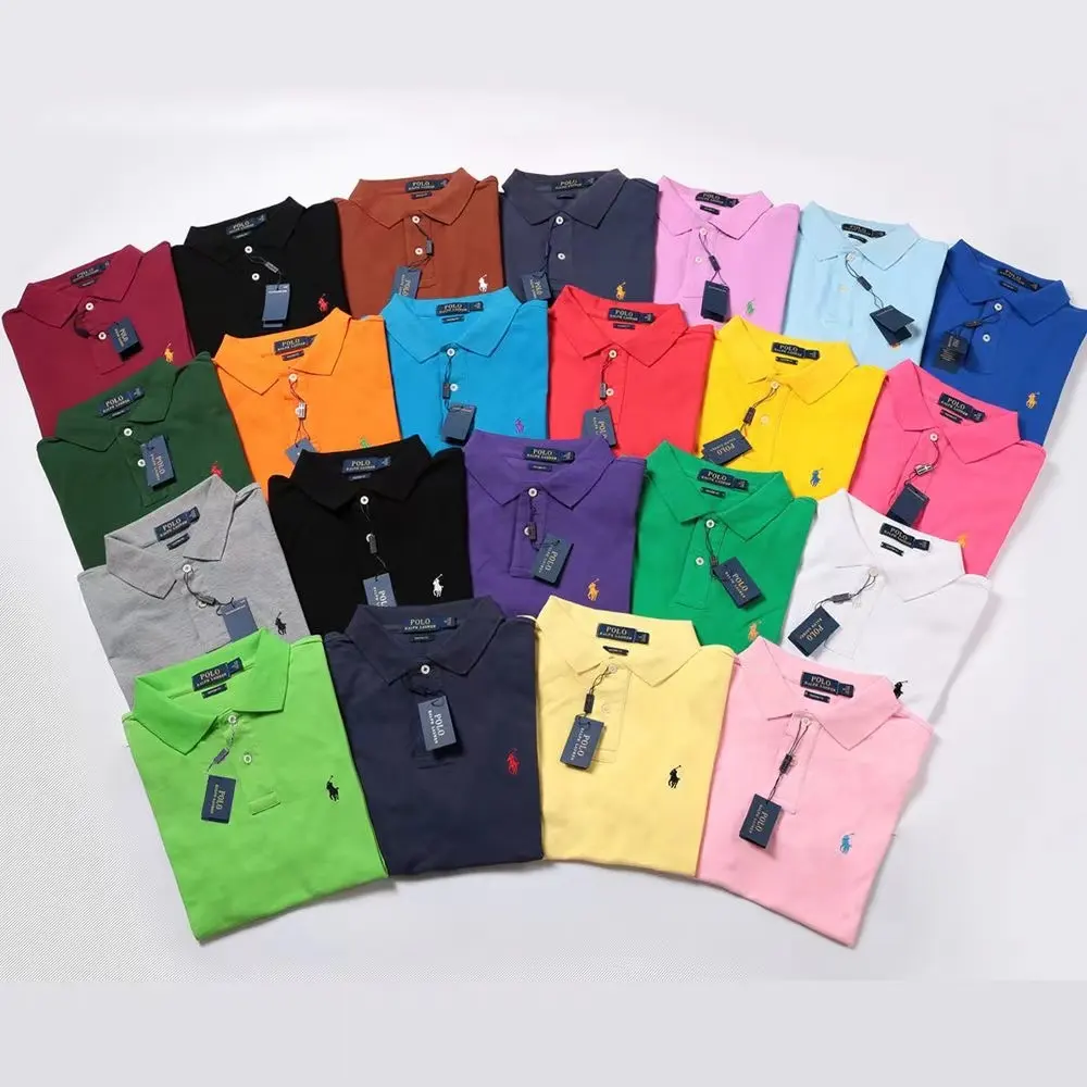 Nieuw Geborduurd Poloshirt Voor Heren High-End Luxe Top Zomer Casual Polokraag Korte Mouw T-Shirt Voor Heren