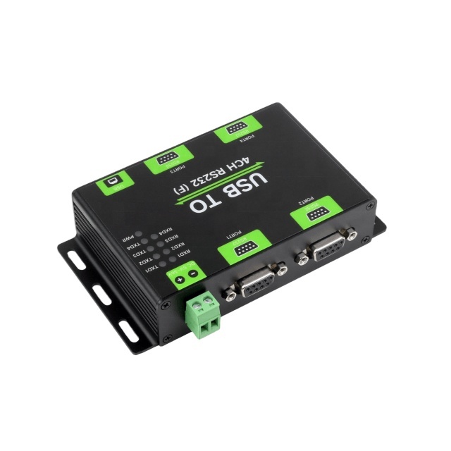 USB to 4CH RS232 Industrial-grade Isolated USB to 4-way RS232 Converter FT4232HL Multi-system Compatible Supports Wall Mounting