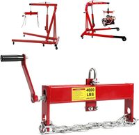 Grue de levage de moteur LEE-DING DIY, capacité de 2T/2000 kg, robuste, en acier à haute teneur en carbone, outils de levage pour véhicules, atelier