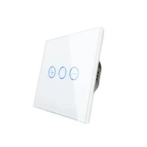 Bingoelec hot sale neutral & live wire 3 Gang Tuya WiFi Light Switch Electric Wall Smart Touch Switch