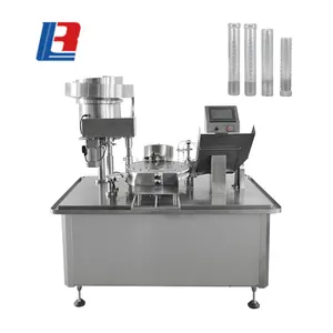 Tinh Dầu Mắt Giọt Chất Lỏng Filler Rotary Tự Động Thủy Tinh Nhỏ Chai Lọ Thuốc Thử Điền Và Capping Máy