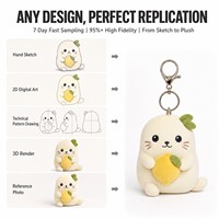 Porte-clés en peluche personnalisé Lucky Lemon Seal, service de conception sur mesure, cadeau promotionnel pour casino, personnage original, marchandise de marque, OEM ODM