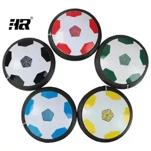Inndoor & Outdoor Spielzeug Trainings ball Air Power Fußball Disc LED-Leuchten Electric Sliding Hover Football für Kinder, schwarz