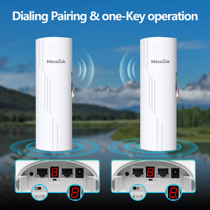 5km ngoài trời dài rang PTP cầu không dây IP65 không thấm nước 5.8G PoE mạng không dây cầu cho xây dựng Wifi mở rộng - Product Image 2