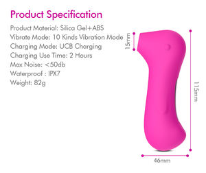 Giocattoli Sessuali a Forma di Polpo, Vibratore Succhiante per Clitoride con 10 Modalità, Ricaricabile USB, Vibratore Succhiante per Capezzoli e Vagina per Donne - Product Image 3