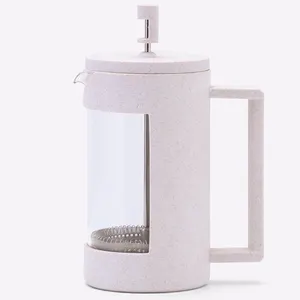 Factory Customized High Heat Available Borosilicate Glass Coffee Press Stainless Steel French Press