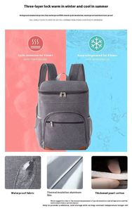 Mochila Nevera Multifuncional de Gran Capacidad, Portátil, con Aislamiento de Aluminio para Picnic al Aire Libre, para 4 Personas - Product Image 3