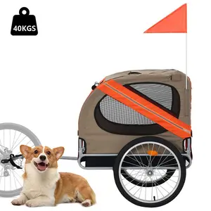 Stalen Bakfiets Hond Fietsdrager Pet Bike Trailer Voor Elektrische Fiets