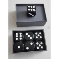 Dés magiques Miracle Dice 7, dés en plastique noir avec fonction d'effacement pour la magie de close-up, le mentalisme, accessoire pour magicien