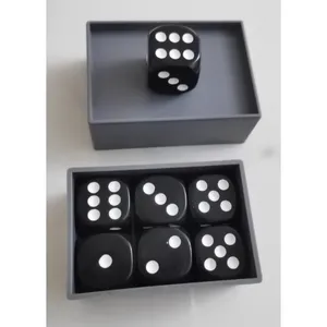 Dés magiques Miracle Dice 7, dés en plastique noir avec fonction d'effacement pour la magie de close-up, le mentalisme, accessoire pour magicien - Product Image 6
