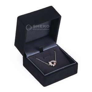 Custom Velvet Jewelry <b>Box</b> Black Color for <b>Rings</b> Necklaces Bracelets Earrings Luxury Jewelry Packaging - Product Image 6