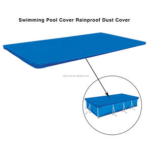 Bâche de piscine robuste en PE bleu, imperméable et résistante au vent, avec œillets, pour l'hiver et l'été - Product Image 3
