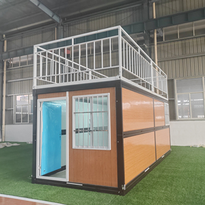 Contenedor plegable de 20 pies Panel sándwich de oficina Casa móvil plegable prefabricada Casa contenedor portátil - Product Image 1
