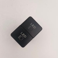 Panneau de commutation à boutons pour voiture, remplacement de clé bidirectionnelle, 3.2x2.2cm, noir, avec accessoires filaires pour véhicule, camion, fourgonnette