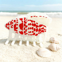 Pince à cheveux tendance en acétate en forme de mini coquillage, antidérapante, style vintage, accessoires de mode pour femmes et filles, cadeau nautique pour les vacances d'été