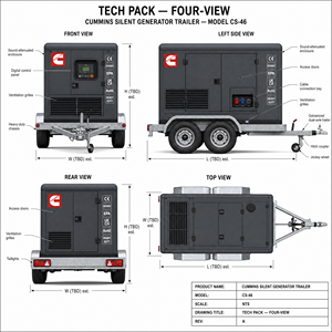 เครื่องกำเนิดไฟฟ้า Cummins Weichai 100Kw/125Kva 200Kva แบบเงียบ แบบเปิด แบบสตาร์ทอัตโนมัติ 1500 รอบต่อนาที 380v/230v - Product Image 6
