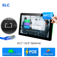 Tabletas Android All in One Pc 10,1 "Señalización digital Panel Ips Señalización de puerta de oficina Señal de montaje en pared