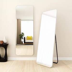 SKY-TOUCH 155x45cm pleine longueur miroir autoportant en alliage d'aluminium cadre miroir de sol pour la maison grande chambre dressing - Product Image 6