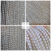 Perles en vrac, perles à trou, perles de riz d'eau douce, perles pour la fabrication de bijoux