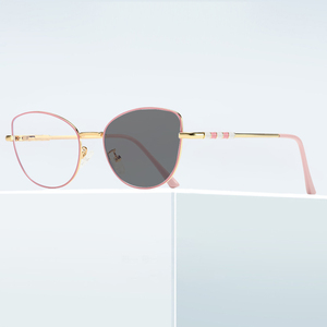 Women's Customized Prescription Photochromic <strong>Reading</strong> <strong>Glasses</strong> Cat Eye <strong>Butterfly</strong> Frame Design Anti-Blue Ray Eyewear Print Lens - Product Image 1