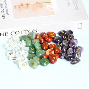 Conjunto <span class=keywords><strong>de</strong></span> piedras preciosas <span class=keywords><strong>de</strong></span> material <span class=keywords><strong>de</strong></span> mezcla curativa <span class=keywords><strong>de</strong></span> cristal Natural a granel al por mayor, piedra semipreciosa <span class=keywords><strong>de</strong></span> Rune Tumble para regalo Fengshui - Product Image 2