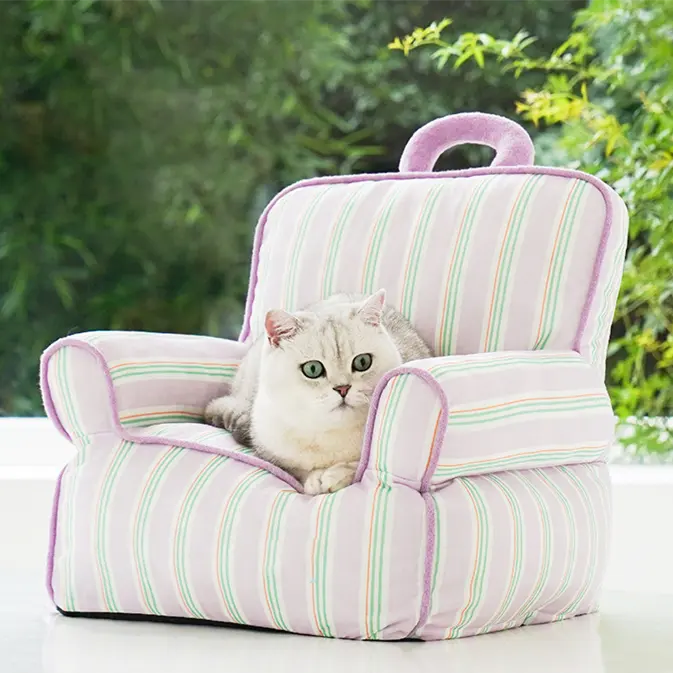 Özelleştirilmiş kedi kanepe kedi yatak yıkanabilir Pet yatak küçük kedi köpek için