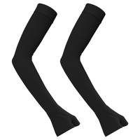 Manchon de compression pour lymfoédème 15-20 mmHg, soutien post-mastectomie, respirant, en spandex, beige, taille moyenne