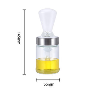 <span class=keywords><strong>Shaker</strong></span> <span class=keywords><strong>à</strong></span> <span class=keywords><strong>vinaigrette</strong></span> et jus en verre borosilicate haute résistance avec échelle de mesure, mélangeur manuel d'huile émulsifiante - Product Image 2