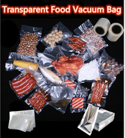 Sac d'emballage sous vide transparent en plastique, nouveau design personnalisé pour aliments surgelés, vente en gros, 2020
