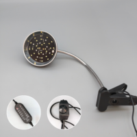 Lampe chauffante LED UVB 5.0 pour reptiles, spectre complet UVA+UVB, avec clip flexible étanche pour tortue et dragon barbu