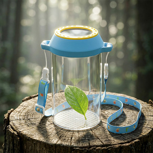 Insect Observation Jar For Children With Strap And Mesh Bottom Nature Exploration Toy 4-14 Years Old ABS Material YL-8185 - Product Image 3
