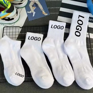 Vớ thể thao chất lượng cao, kiểu cổ ngắn, thêu họa tiết, thiết kế thời trang, dành cho nam, unisex, chất liệu cotton, có thể tùy chỉnh logo. - Product Image 1