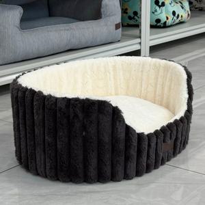 เตียงสัตว์เลี้ยงสุดหรูสั่งทำได้ทุกฤดู ลายทาง ผ้าพลัฌนุ่มพิเศษ สำหรับแมวและสุนัข ขายส่ง - Product Image 3