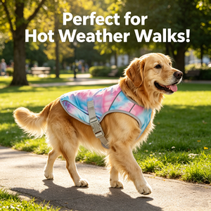 Dog Cooling Vest Heat Relief <b>Tie</b> <b>Dye</b> Polyester Pet <b>Clothes</b> for Summer Hiking Outdoor Walking Running - Product Image 6