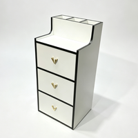 Meuble de rangement pour salon de coiffure, chariot à outils pour coiffeur, armoire de rangement pour salon avec 3 tiroirs