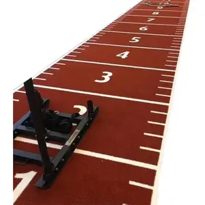 Kapalı spor eğitim koşu kızak parça sentetik yapay halı çim atletik çim mat için spor fitness döşeme
