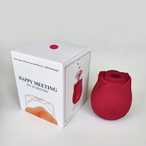 Vibrador de Punto G de Silicona con Forma de Rosa, con Succión y Silencioso, para Masaje Femenino y Masturbación, Juguetes para Adultos - Product Image 4