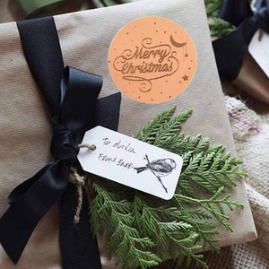 Etiquetas Adhesivas de Papel Kraft con Diseño de Encaje Vintage, 100 Unidades por Paquete, Hechas a Mano, para Notas, Regalos, Etiquetas Personalizadas - Product Image 4