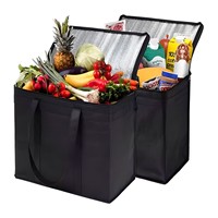 Sac isotherme en aluminium personnalisé imprimé en gros, réutilisable, non tissé, imperméable, pour la livraison de nourriture, garde au froid
