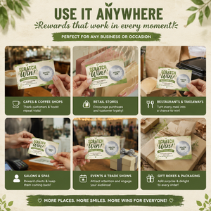 Impresión de Tarjetas Rasca y Gana de Papel Negro de Primera Calidad, Tarjetas Rasca y Gana Promocionales Personalizadas con Logotipo, Laminadas Brillantes de Lujo - Product Image 6