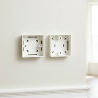 Boîtier de jonction carré en PVC Zhibang de type 86 (installation encastrée) pour câblage de circuits intérieurs, haute résistance au feu