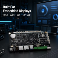 Cartes embarquées industrielles Mini-ITX Rockchip RK3568 A55, nouvelle version Debian Android, VGA, eDP, LVDS, Quad-Core, avec boîtier intégré, vente en gros