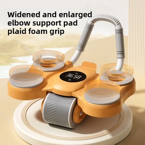 Roue abdominale à rebond automatique avec double support <span class=keywords><strong>pour</strong></span> les coudes, équipement de fitness à domicile <span class=keywords><strong>pour</strong></span> affiner le <span class=keywords><strong>ventre</strong></span>, appareil d'entraînement musculaire sportif - Product Image 2