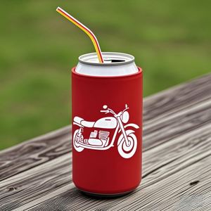 Houseboat Silk Screen Print Custom Neoprene Soft <b>Can</b> <b>Cooler</b> Beverage Beer Sleeve for Party Blank Insulated 12oz 16oz <b>Can</b> <b>Cooler</b> - Product Image 6