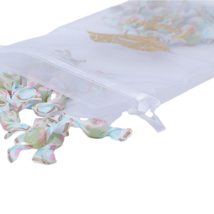 Sac en organza transparent de haute qualité avec cordon de serrage pour bonbons et bijoux, personnalisable avec logo, réutilisable, sac cadeau en organza transparent - Product Image 6