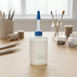 DK-236 25c.c. Sewing Machine Oil | Plastic <b>Dropper</b> <b>Bottle</b> With Blue Cap And Narrow Tip For Precise Liquid Dispensing - Product Image 2