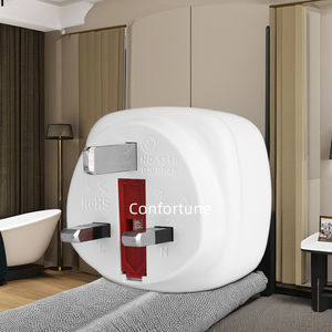 UE Francia París 2 pines Reino Unido 3 pines <span class=keywords><strong>enchufe</strong></span> 13A 250V AC <span class=keywords><strong>Adaptador</strong></span> europeo Universal convertidor de viaje de latón con conector NFC <span class=keywords><strong>para</strong></span> <span class=keywords><strong>Inglaterra</strong></span> - Product Image 3